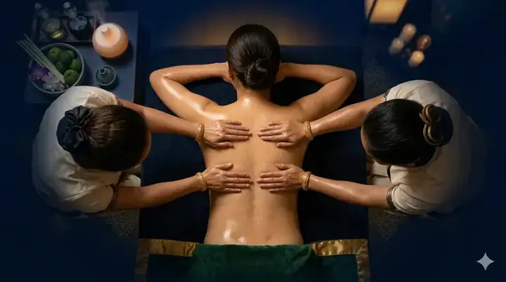 4-hand aroma oil massage Bangkok